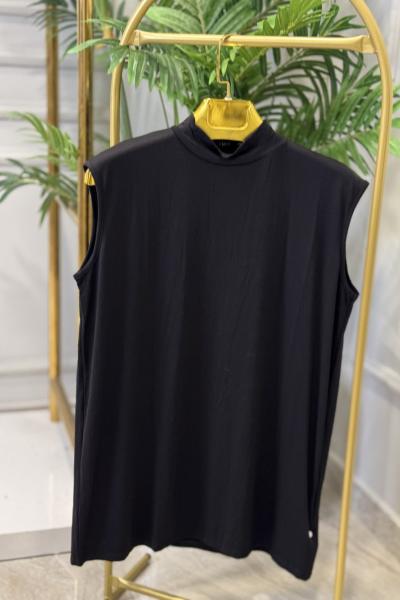 2030 Yakalı Kolsuz İçlik Siyah