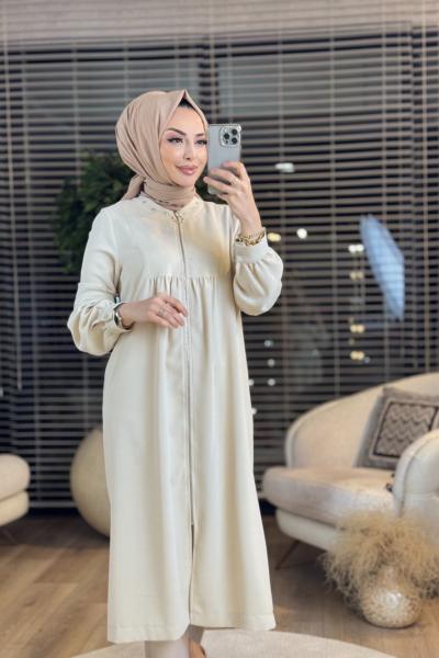 2051 Yaka Ve Kol Zımba Detaylı Kap Taş