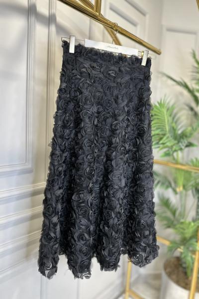 20628 Gül Etek Siyah