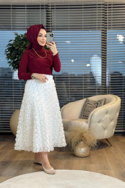 20639 Drapeli Bluz Bordo