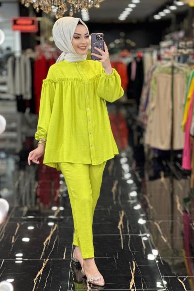 22120 Robası Fırfırlı Takım Yağ Yeşili