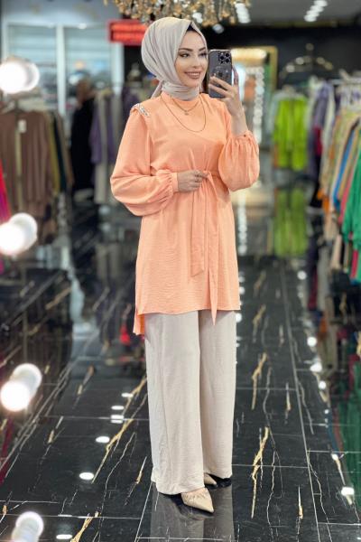 2217025 Omuzları Zincir Detay Takım Şeftali