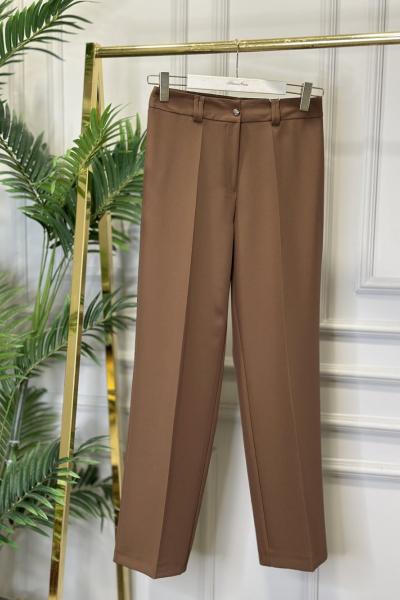 22514 Bol Paça Pantolon Kahverengi