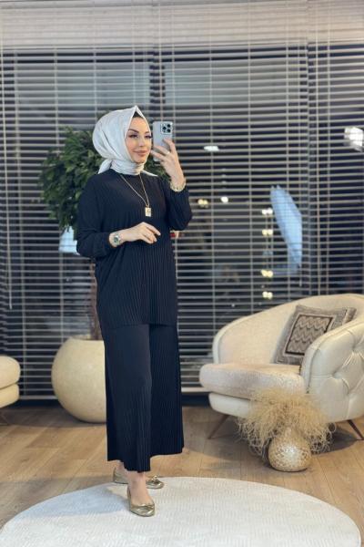 22587 Sandy Pilise Takım Siyah