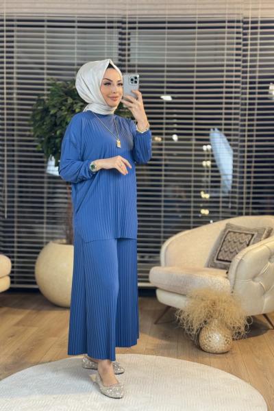 22587 Sandy Pilise Takım İndigo