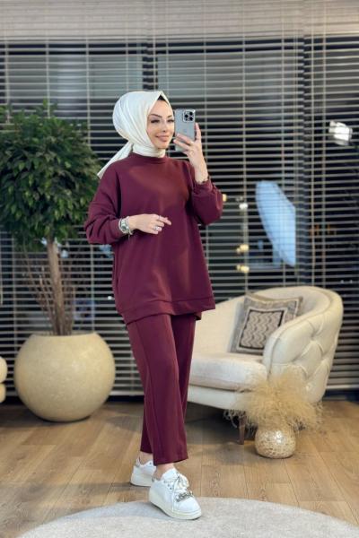 22602 Nadide Takım Bordo
