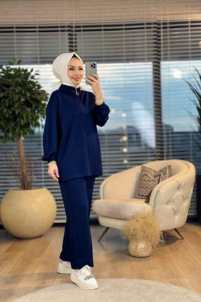 22624 Osyho Patı Fermuarlı Takım Lacivert