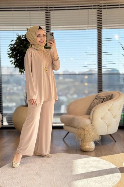 22666 Rüzgar Takım Bej