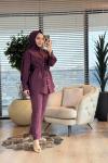 22678 Kolları Bağcıklı Metal Düğmeli Takım Bordo