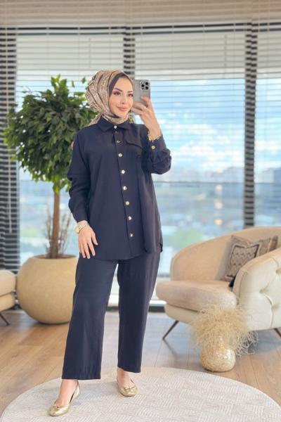 22693 Cep Üstü Parçalı Takım Siyah