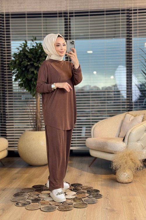 22707 Etek Ucu Oval Basic Takım Kahve