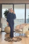 22722 Robası Fırfır Detaylı Takım Lacivert
