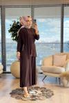 22746 Irmak Takım Koyu Kahve