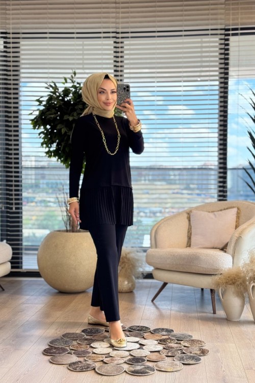 22747 Etek Ucu Piliseli Takım Siyah