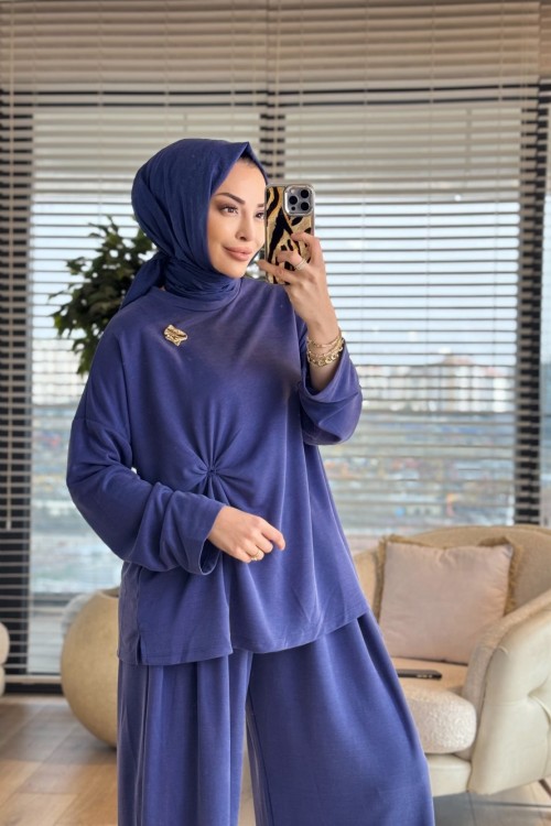 22833-5 Sümbül Takım Lacivert