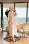 2307 Jülide Elbise Bej