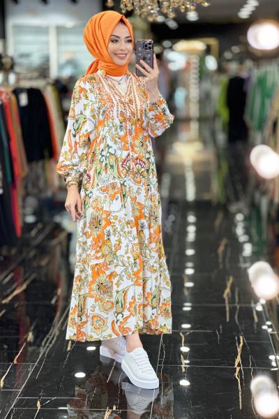 23202 Desenli Elbise Desen-01