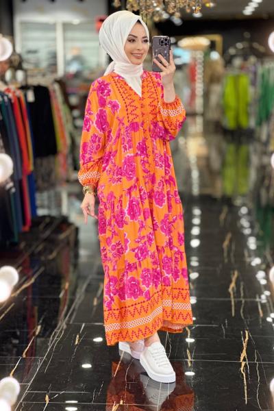 23202 Desenli Elbise Desen-03