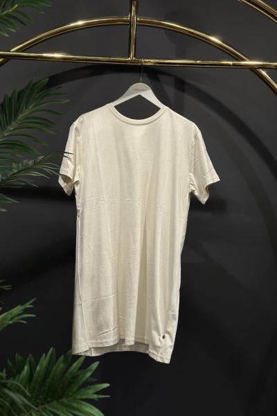 24095 Yarım Kol Düz İçlik Bej