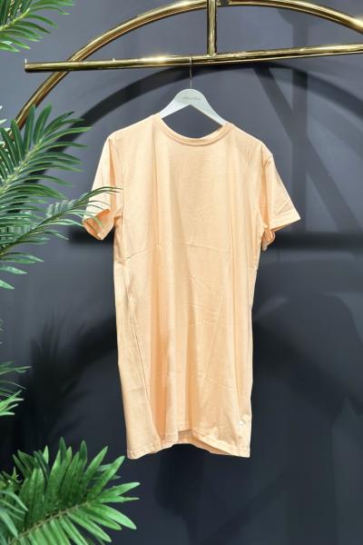 24095 Yarım Kol Düz İçlik Şeftali