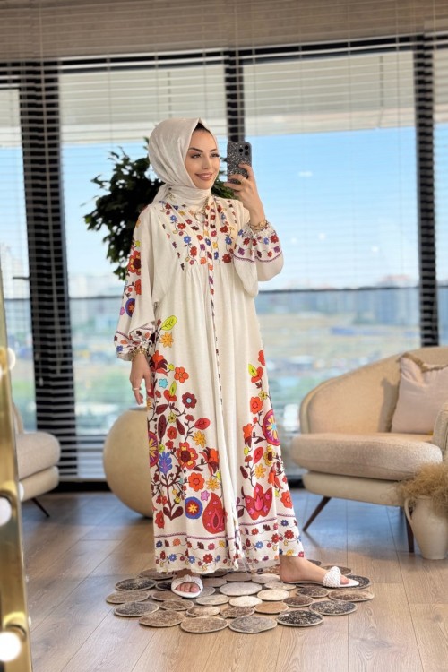 24EL051 Sena Elbise Ekru