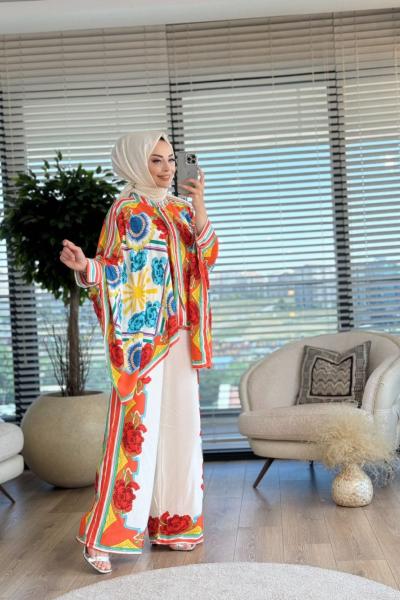 24TK510-1 Pano Desen Takım Ekru