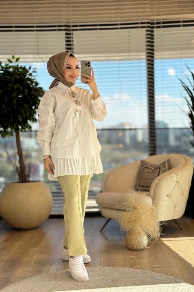 24W2006 Ruma Gömlek Ekru