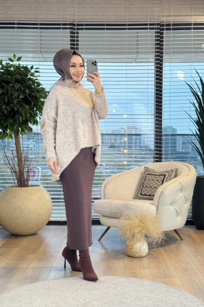 24W2034 Rovigo Triko Kazak Pudra