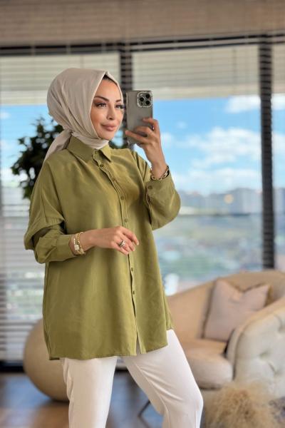 250260 Londra Basic Gömlek Haki