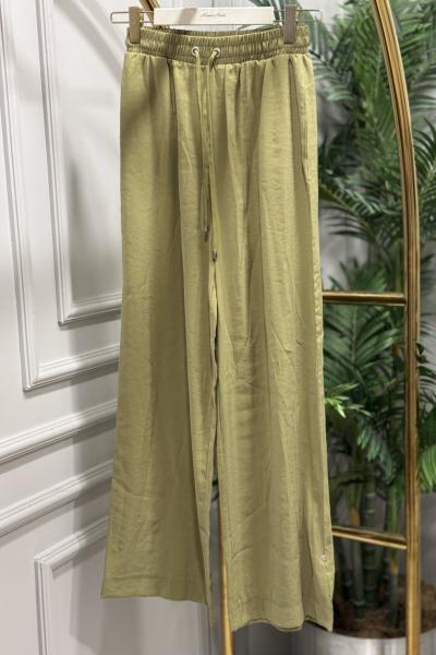 250273 Beli Lastikli Salaş Pantolon Haki