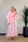 25131 Nur Elbise Pembe