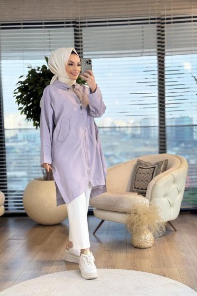 2580 Yanları Çıtçıt Detaylı Kap Gri