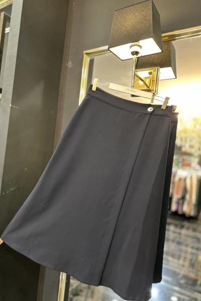 25K8001 Ön Parçalı Etek Lacivert