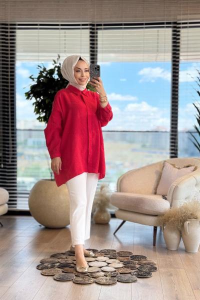 25Y3001 Classic Gömlek Kırmızı