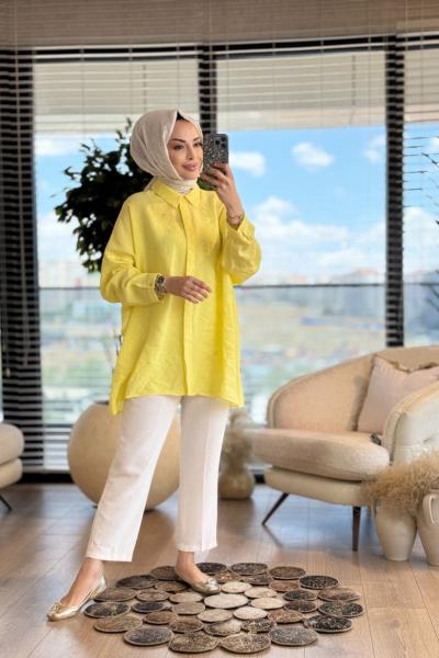 25Y3001 Classic Gömlek Sarı