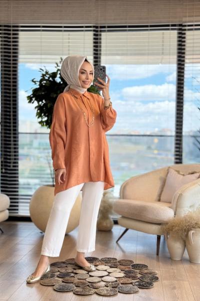 25Y3001 Classic Gömlek Oranj