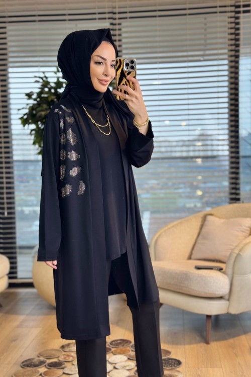 26526 Funda Leopar Kap Siyah