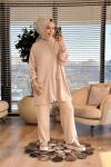 26622 Dilek Osyho Taşlı Takım Bej