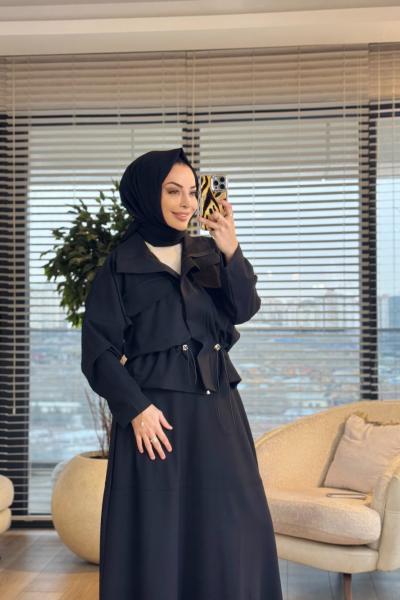 26Q8011 Londra Takım Siyah