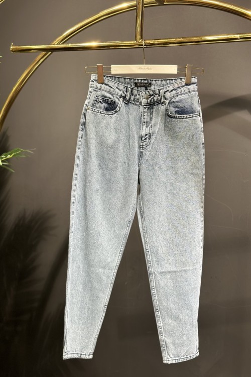 3106 Mom Kot Pantolon Mavi