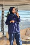 3133 Kot Garnili Sweatshirt Lacivert