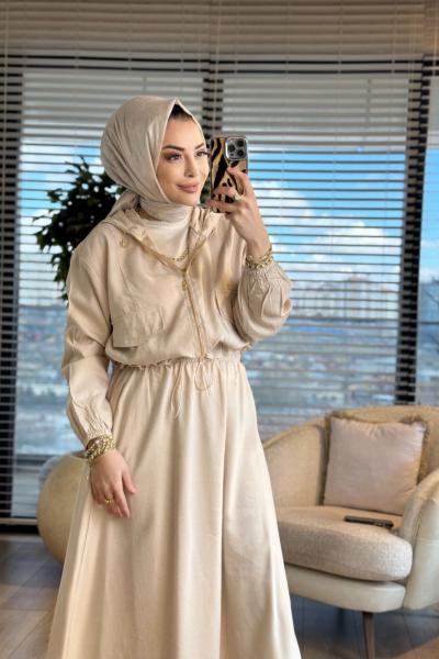 3236 Cep Detaylı Etekli Takım Taş