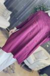3508 Üst Pul Nakışlı Kendinden Desenli Triko Tunik Bordo