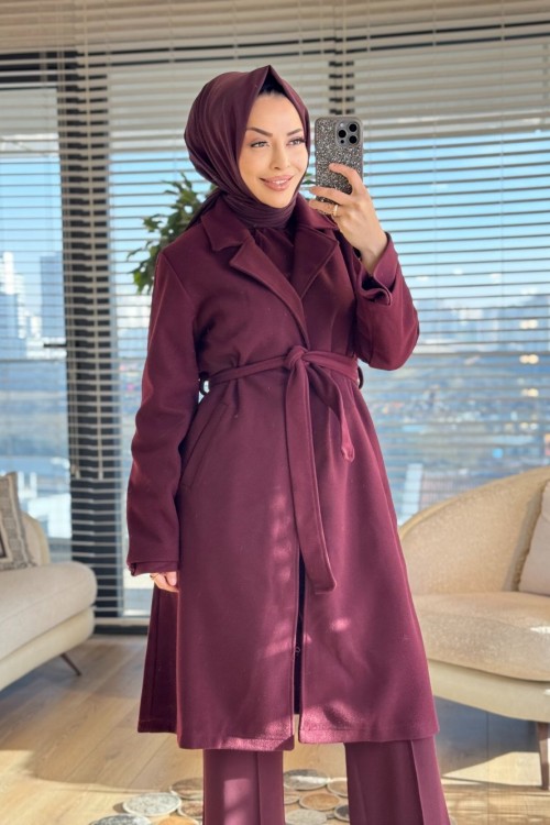 35710 Basıc Kaban Bordo