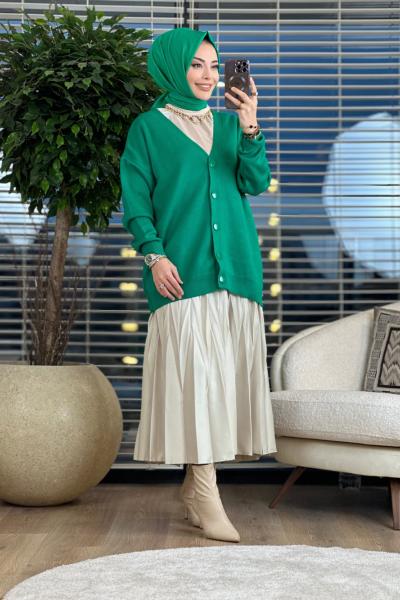 3667 V Yaka Triko Hırka Benetton