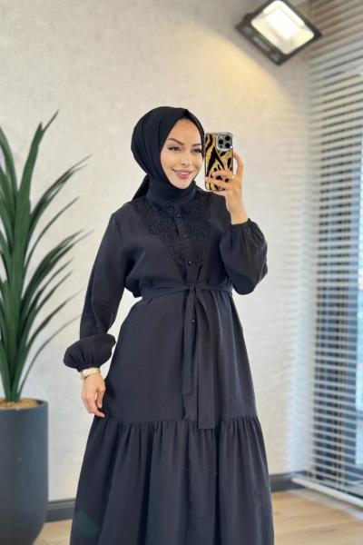 3739 Daisy Elbise Siyah