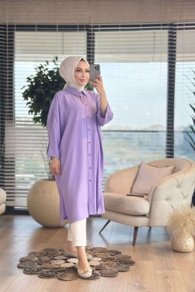 3940 Bade Tunik Lila