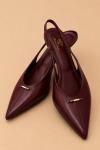 3965 Huk Toka Alçak Zara Stiletto Bordo