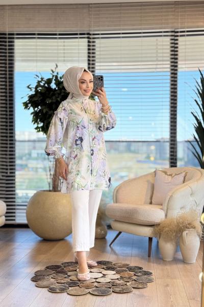 4072 Mihra Tunik Yeşil