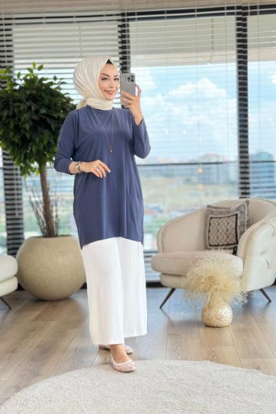 4088 Zerafet Makas Tunik Antrasit